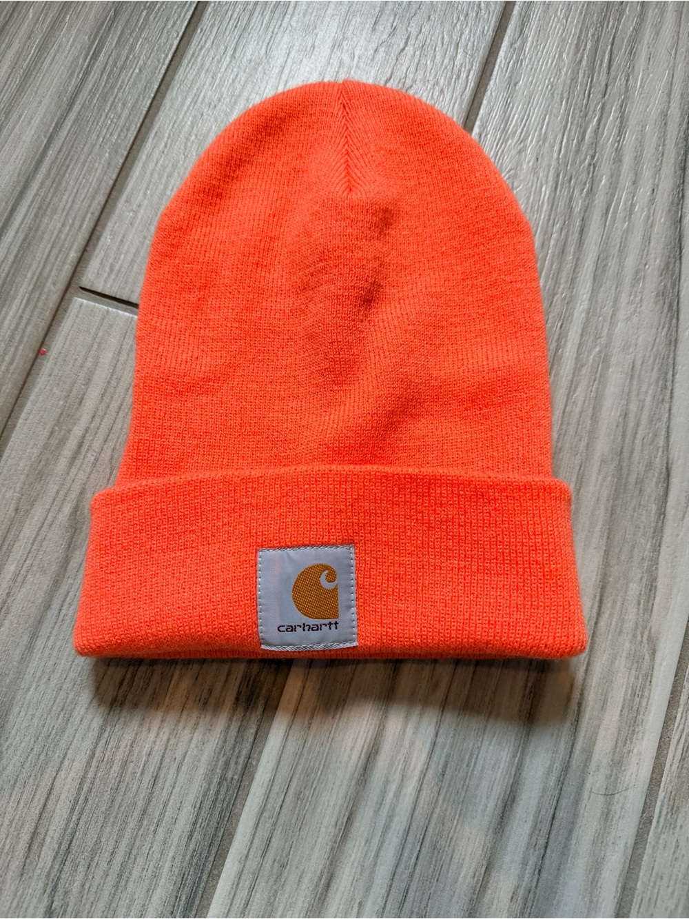 Carhartt women’s Beanie Hat in Bright Orange